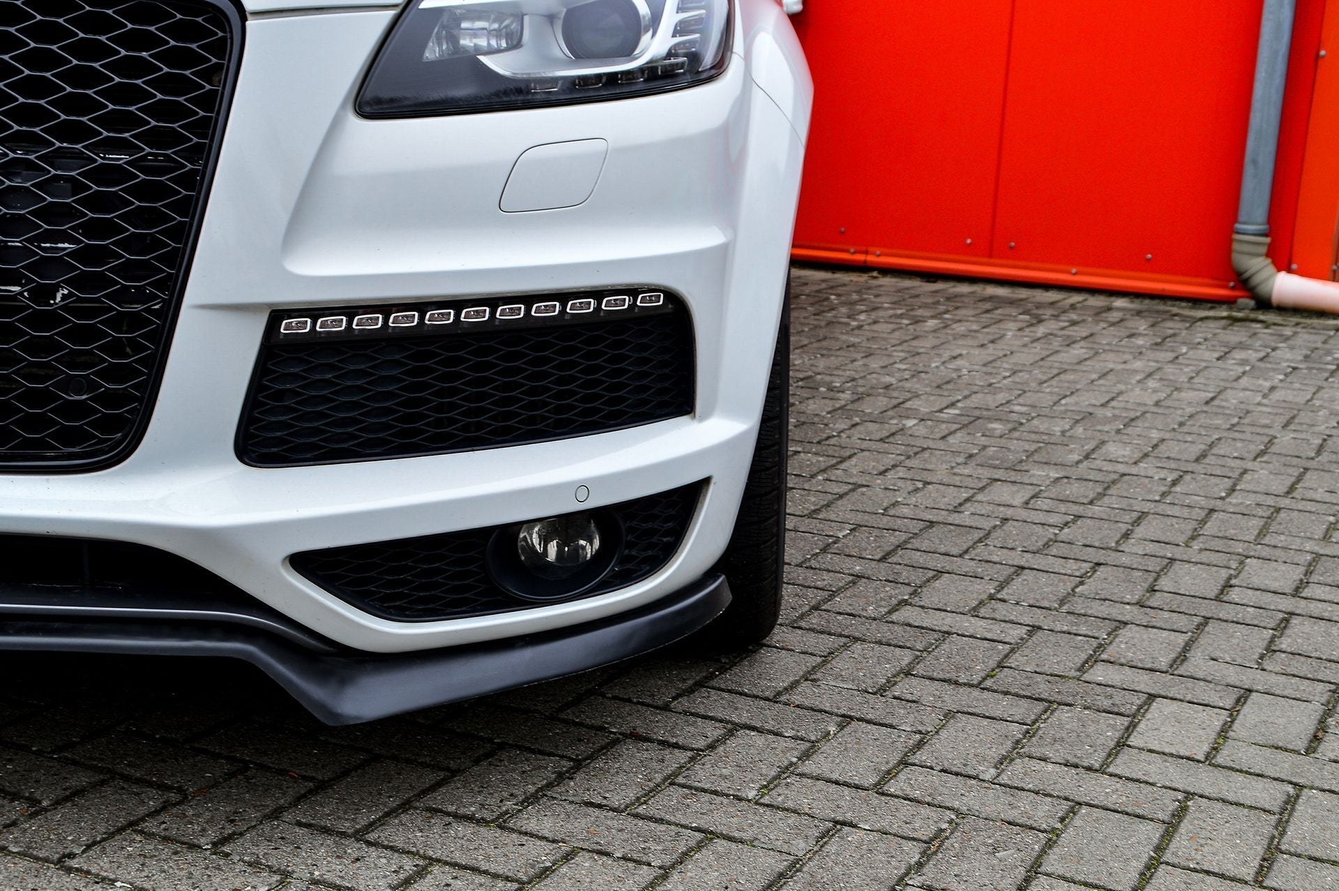 Cup Frontspoilerlippe passend für Audi Q7 4L mit S-Line aus ABS