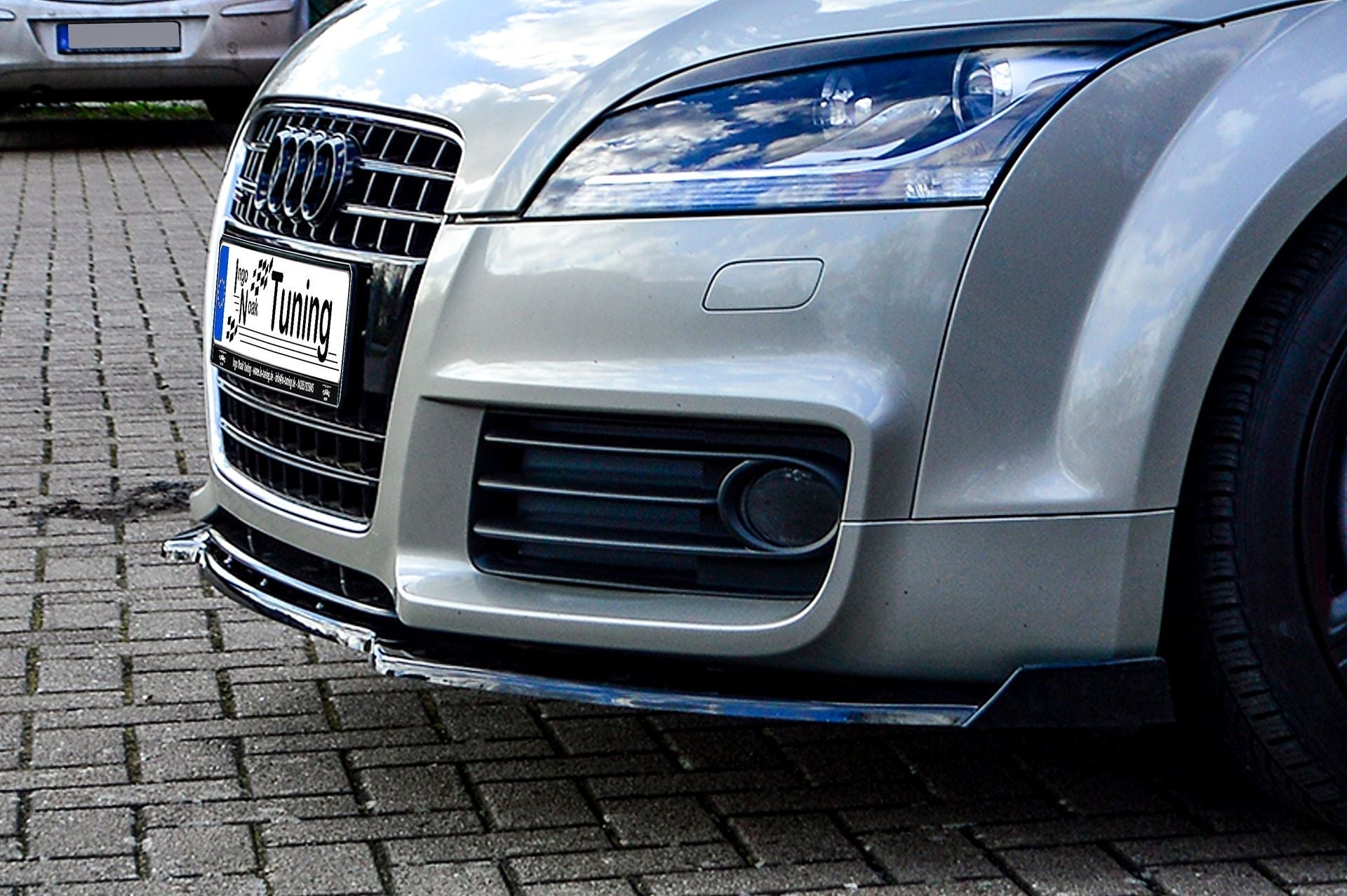 Cup Frontspoilerlippe mit Wings passend für Audi TT 8J mit S-Line
