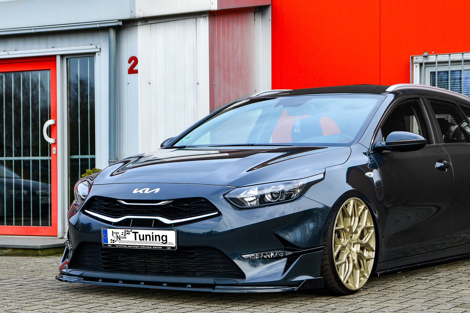 Cup Frontspoilerlippe mit Wings passend für Kia Ceed CD