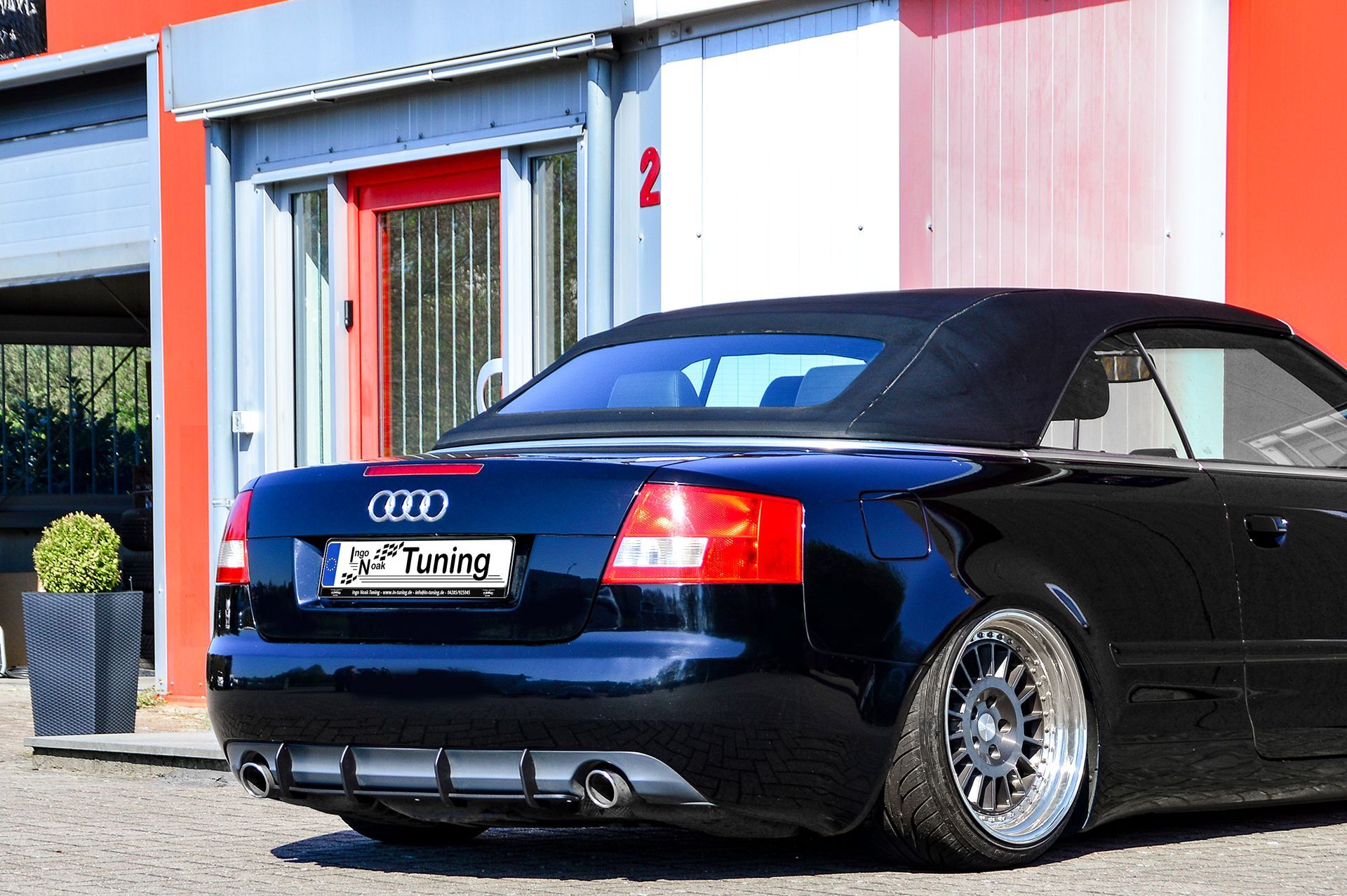 Gesfräster Heckansatz passend für Audi A4 8H B6 Cabrio