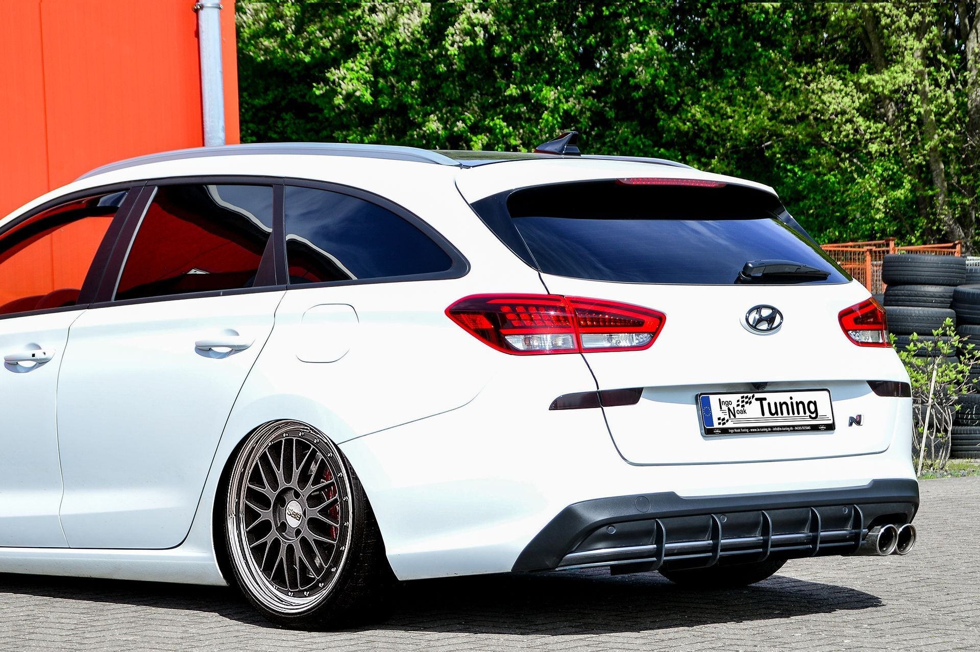 Racing Heckansatz passend für Hyundai I30 N-Line Kombi