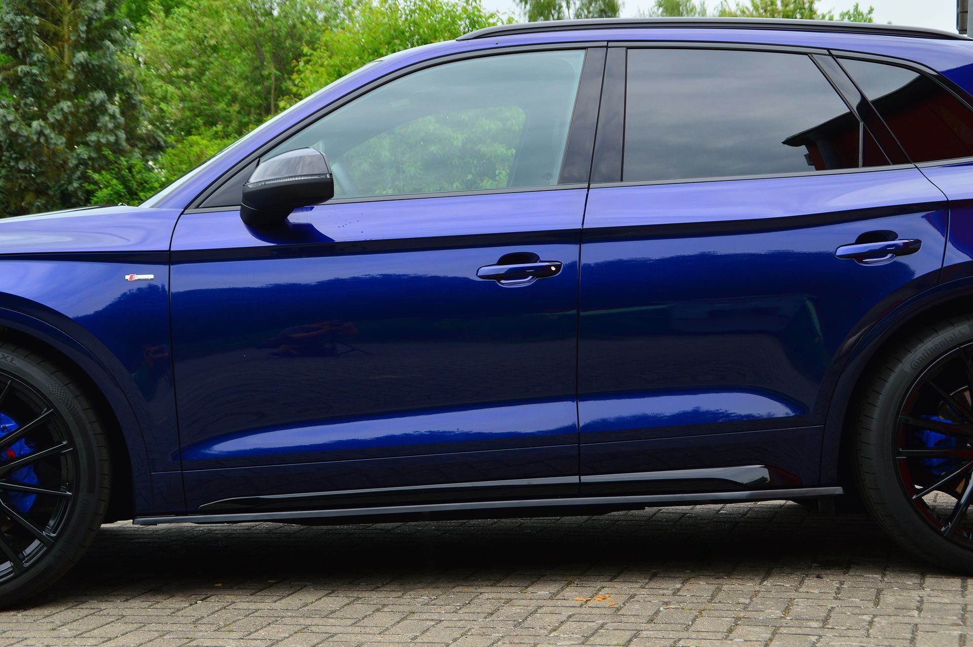 Cup Seitenschweller Satz passend für Audi Q5 mit S-Line + SQ5 aus ABS