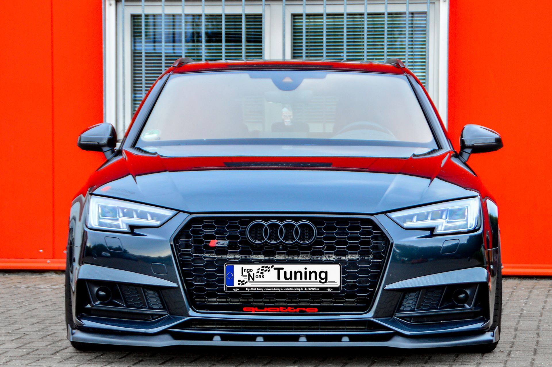Cup Frontspoilerlippe V.2 mit Wings passend für Audi A4 S-Line + S4 B9