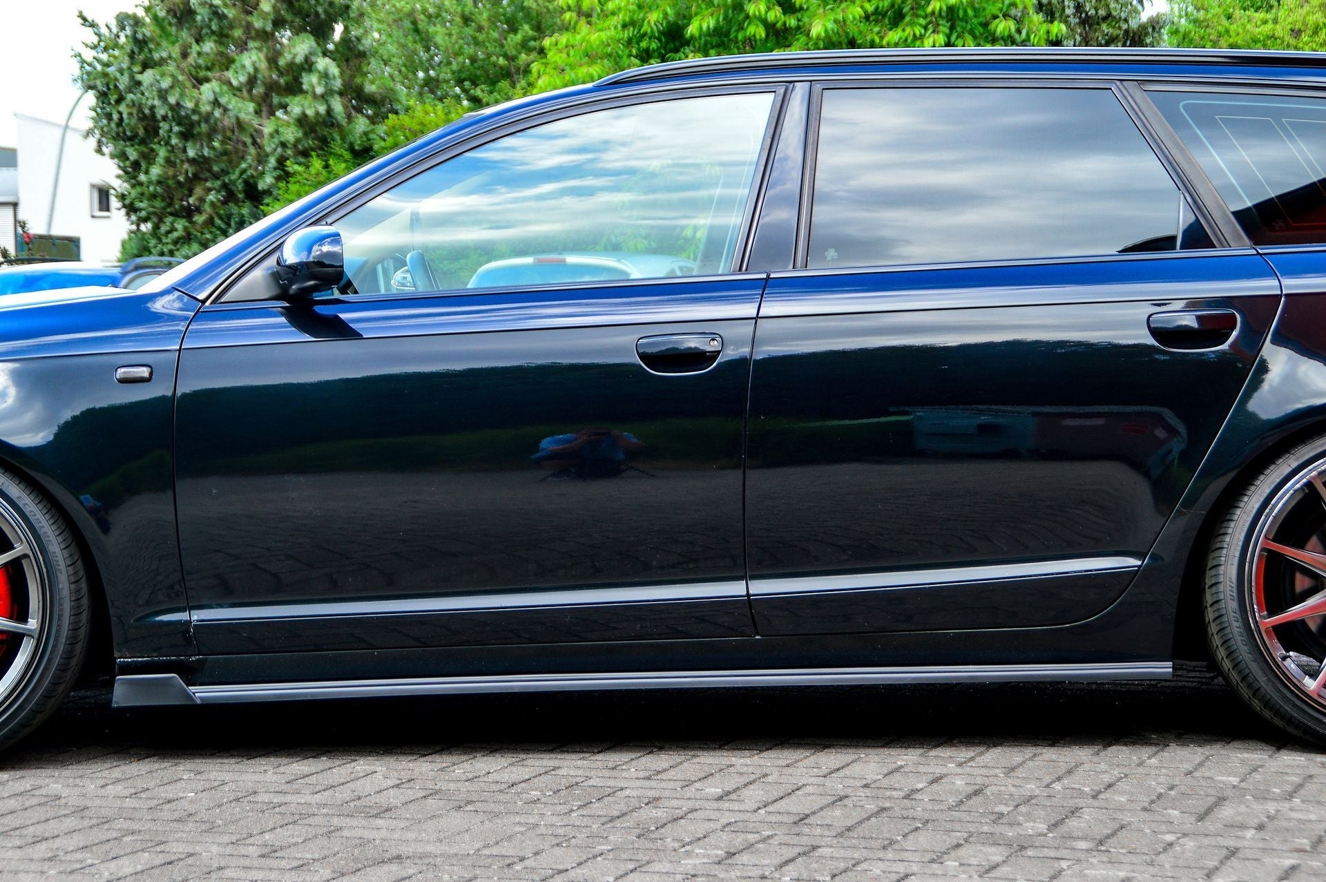 Cup Seitenschweller mit Wings vorne passend für Audi A6 4F + S-Line