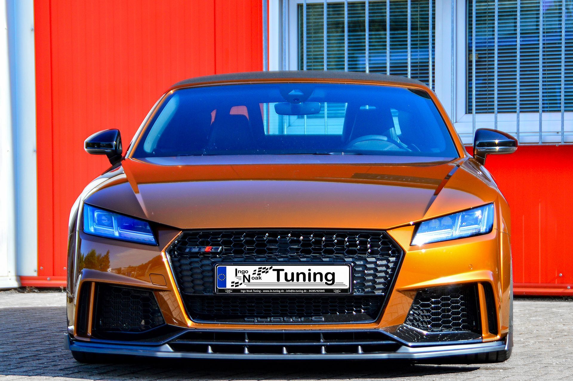Spoilerschwert Frontspoiler Cuplippe mit Wing aus ABS passend für Audi TTRS 8S