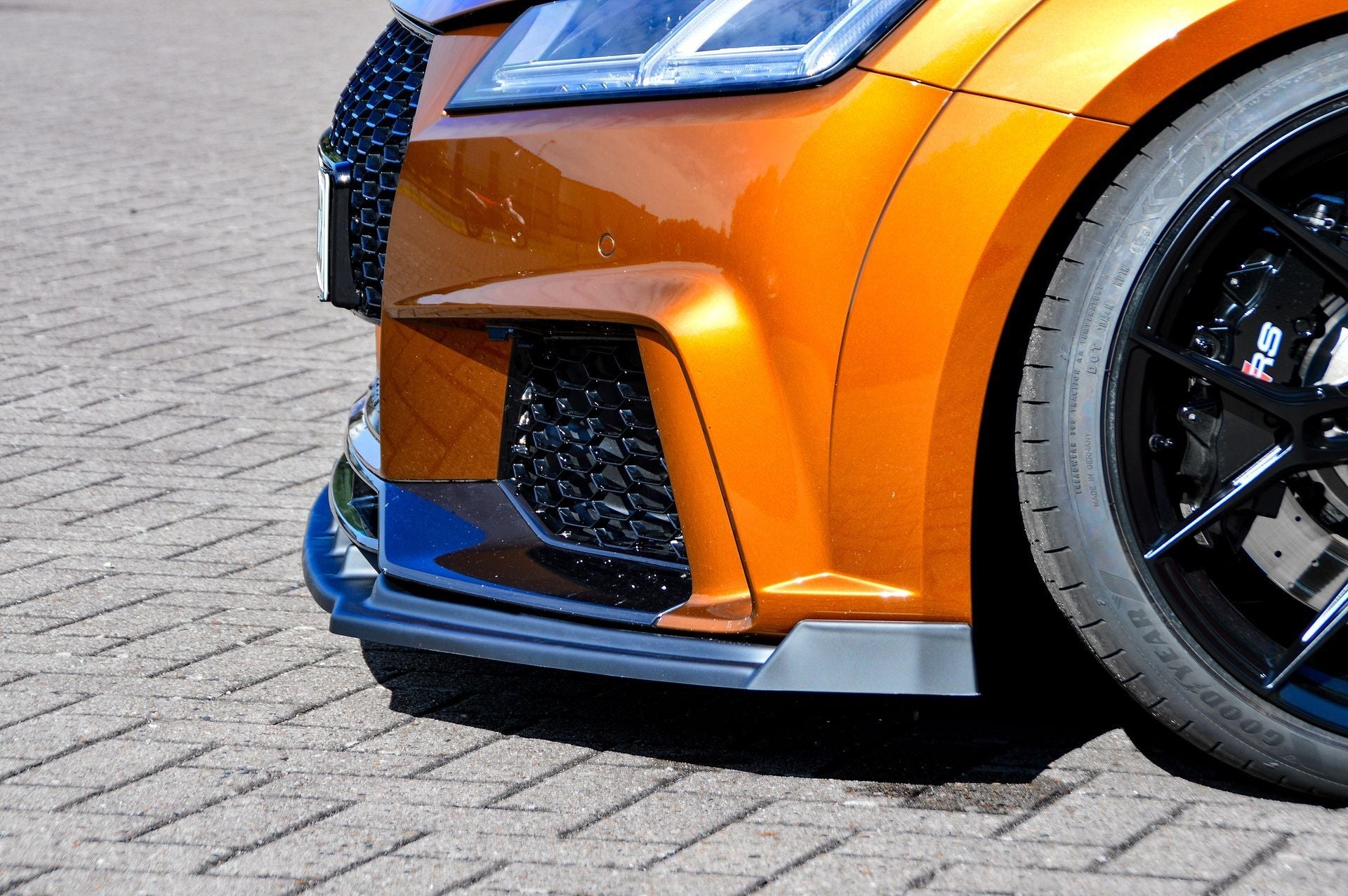 Spoilerschwert Frontspoiler Cuplippe mit Wing aus ABS passend für Audi TTRS 8S