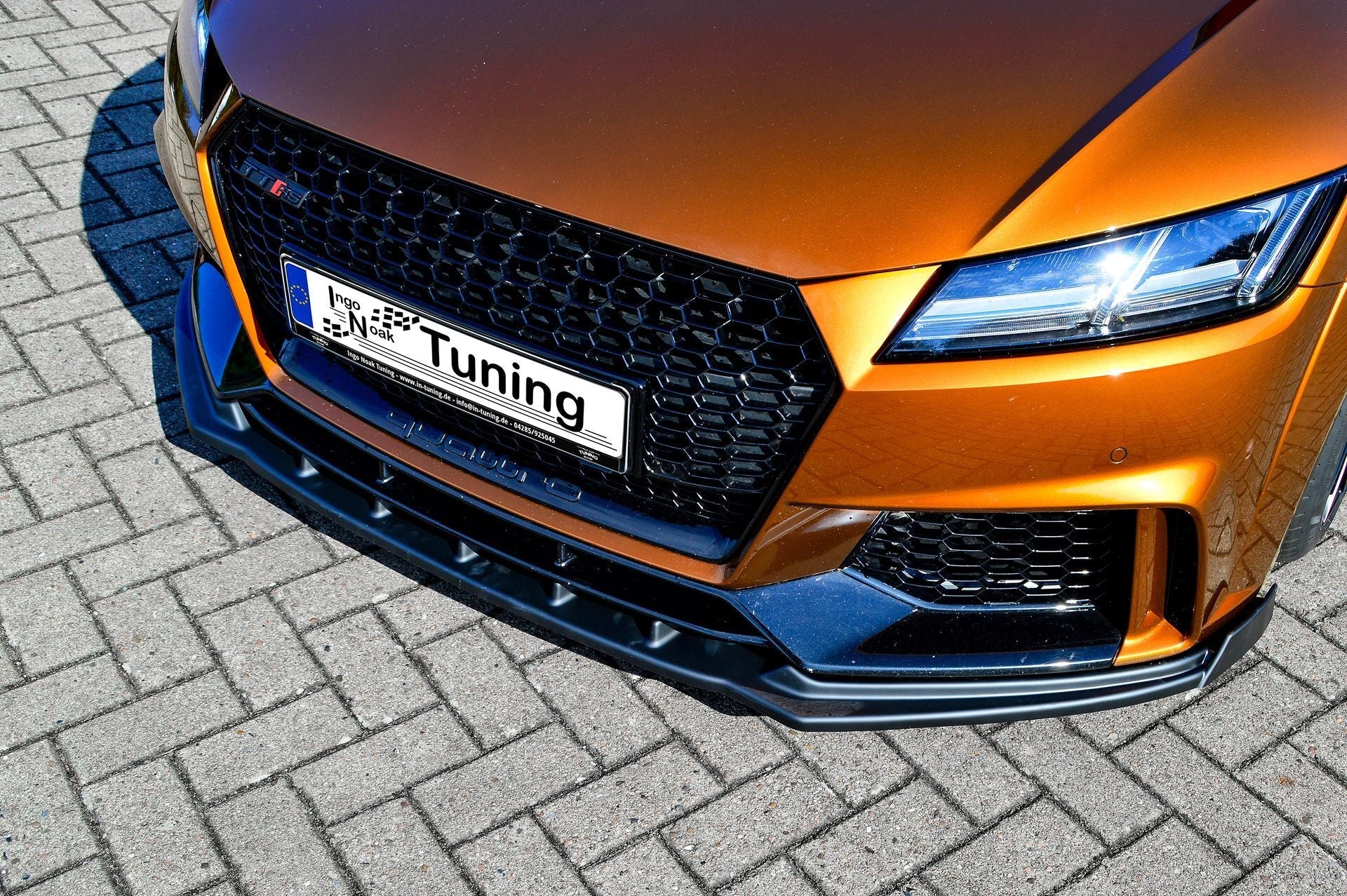 Spoilerschwert Frontspoiler Cuplippe mit Wing aus ABS passend für Audi TTRS 8S