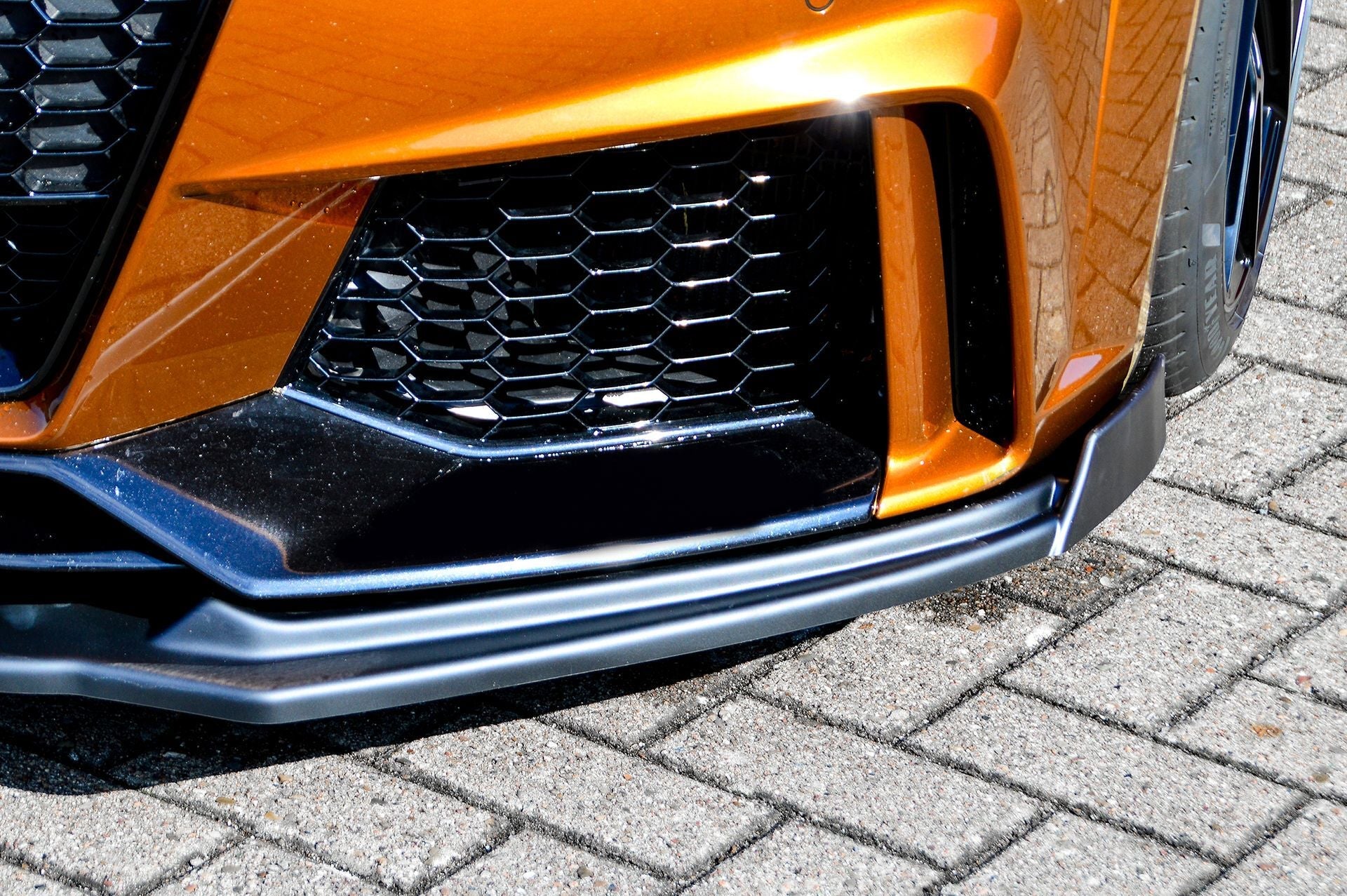 Spoilerschwert Frontspoiler Cuplippe mit Wing aus ABS passend für Audi TTRS 8S