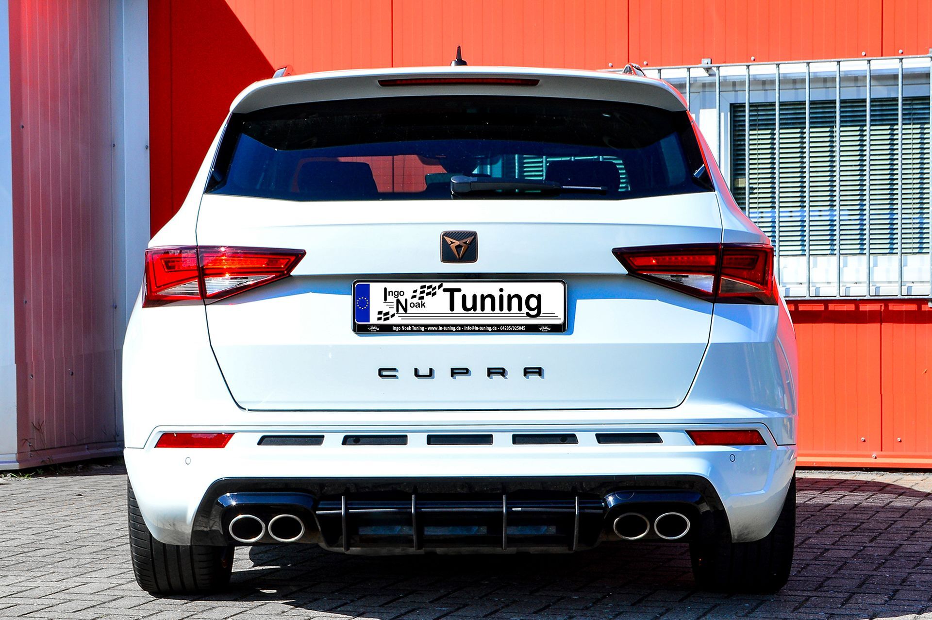 Gefräster Heckansatz Diffusor passend für Cupra Ateca 5FP ohne AHK