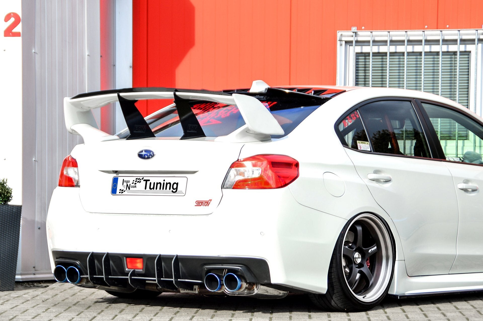 Gefräster Heckansatz V.2 passend für Subaru Impreza WRX STI