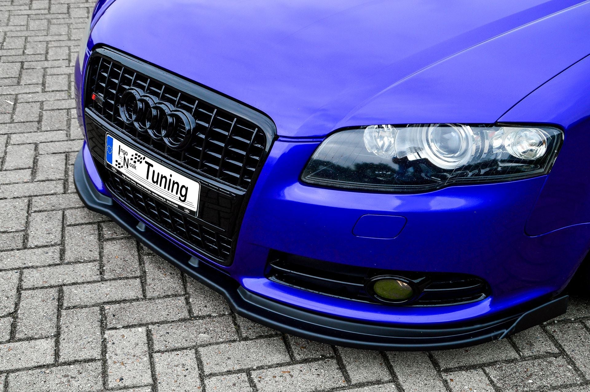 Cup Frontspoilerlippe mit Wings passend für Audi A4+S4 B7 Avant S-Line