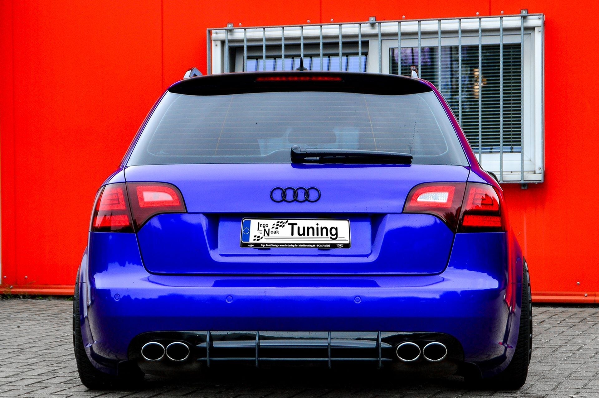 Gefräster Heckansatz passend für Audi A4 S4 B7