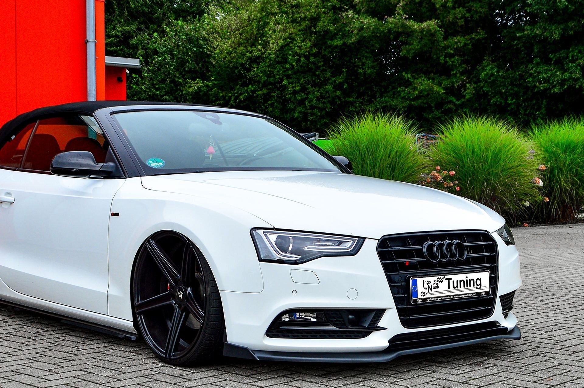 Cup Frontspoilerlippe mit Wings passend für Audi A5 B8 Facelift