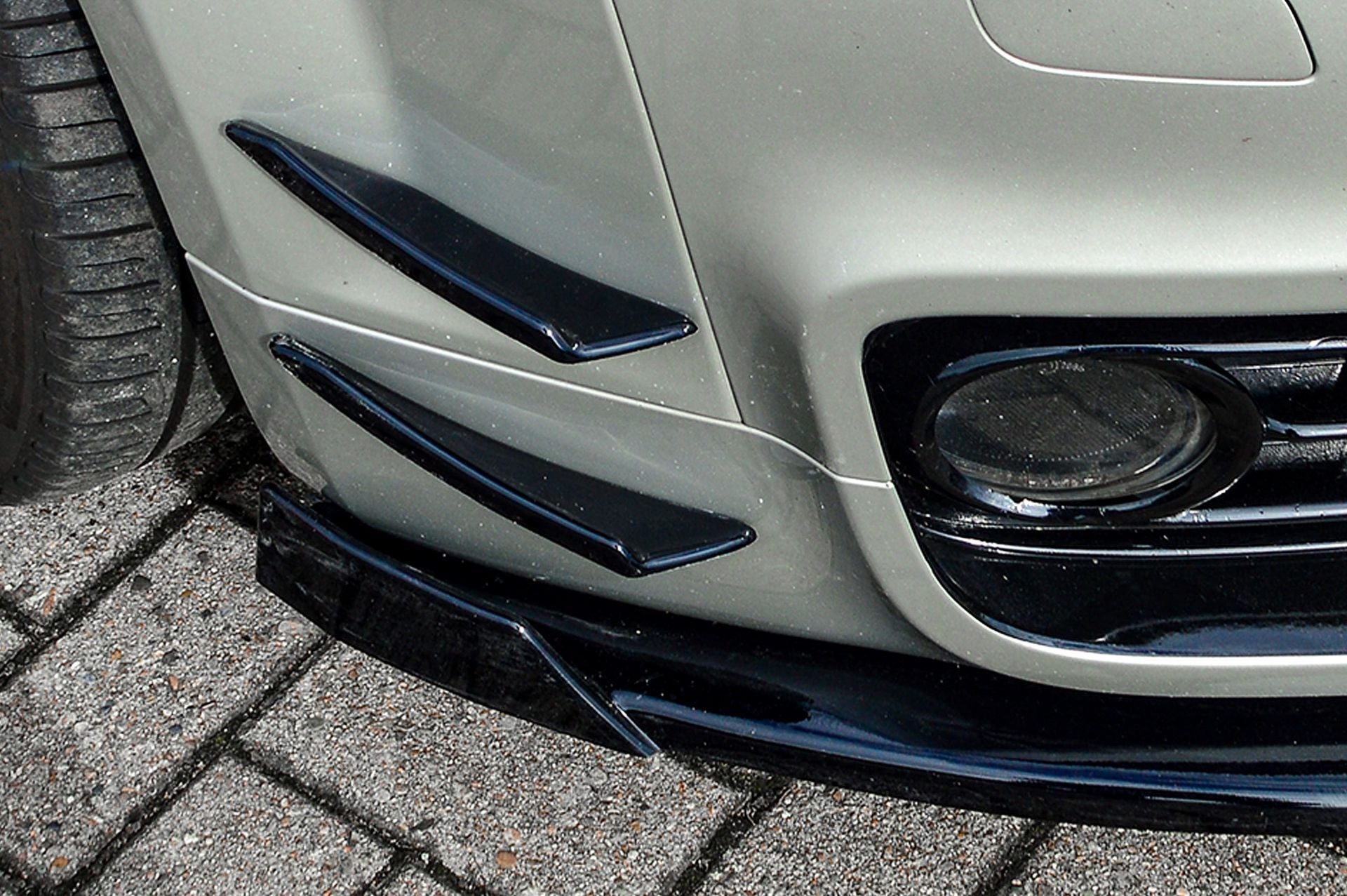 4.tlg. Spoilerflaps aus ABS passend für Audi TT 8J mit S-Line