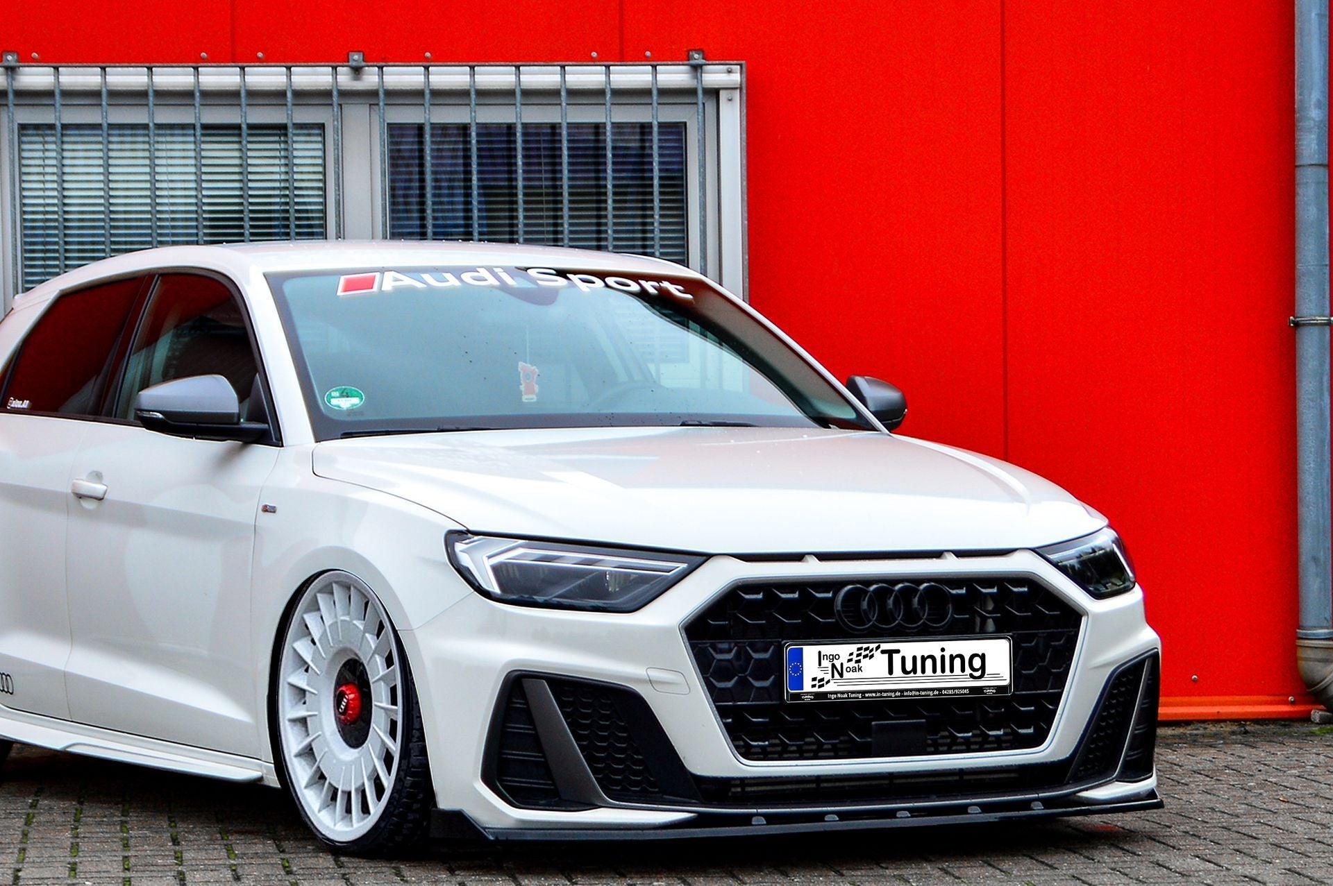 Cup Frontspoilerlippe mit Wings passend für Audi A1 GB Sportback S-Line