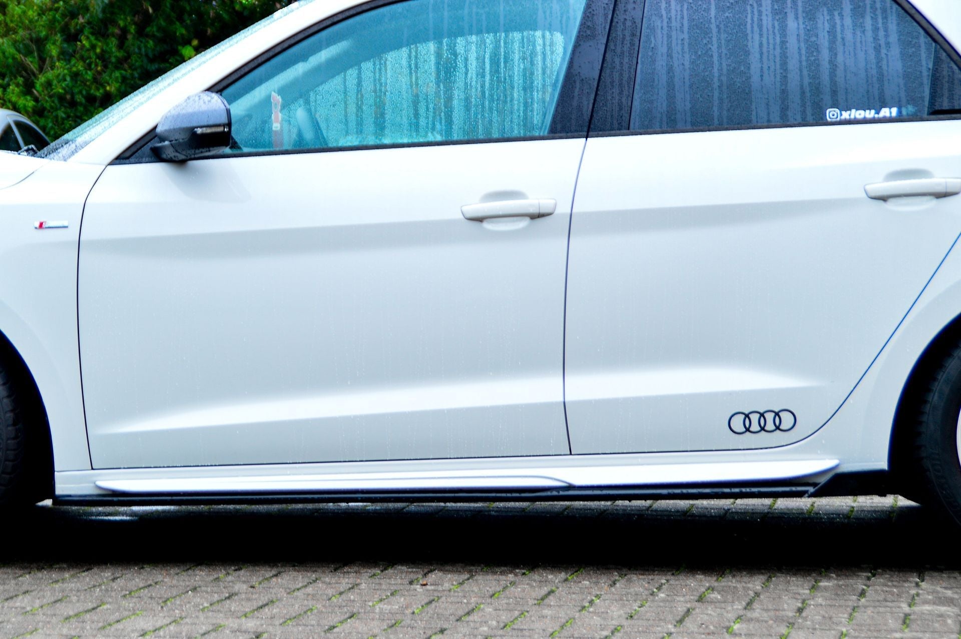 Seitenschweller mit Wings aus ABS passend für Audi A1 GB Sportback S-Line