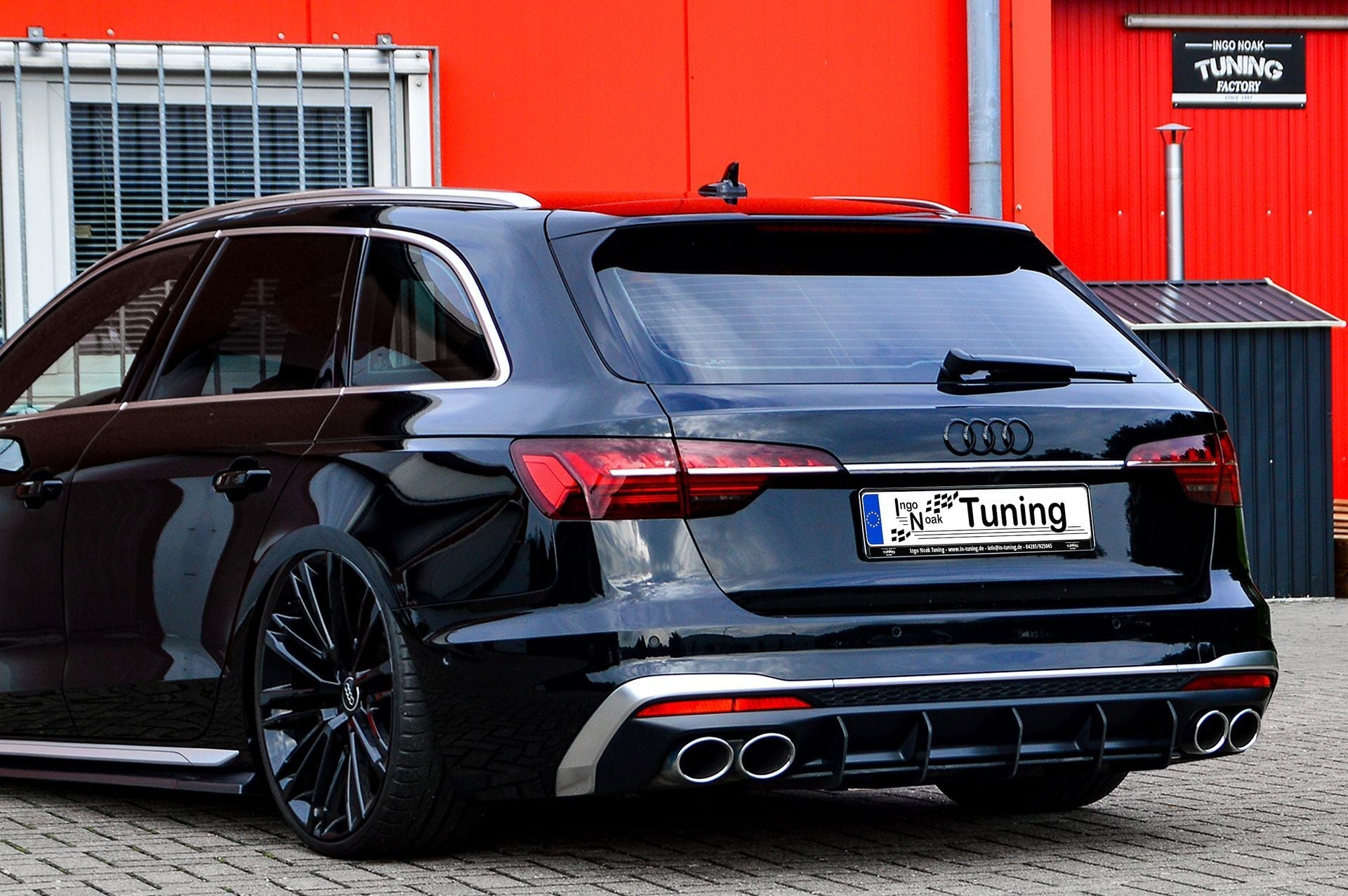 Gefräster Heckansatz aus ABS passend für Audi S4 B9 Facelift