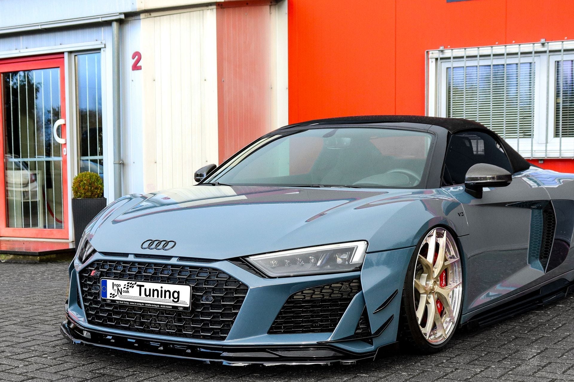 Cup Frontspoilerlippe mit Wings passend für Audi R8 4S