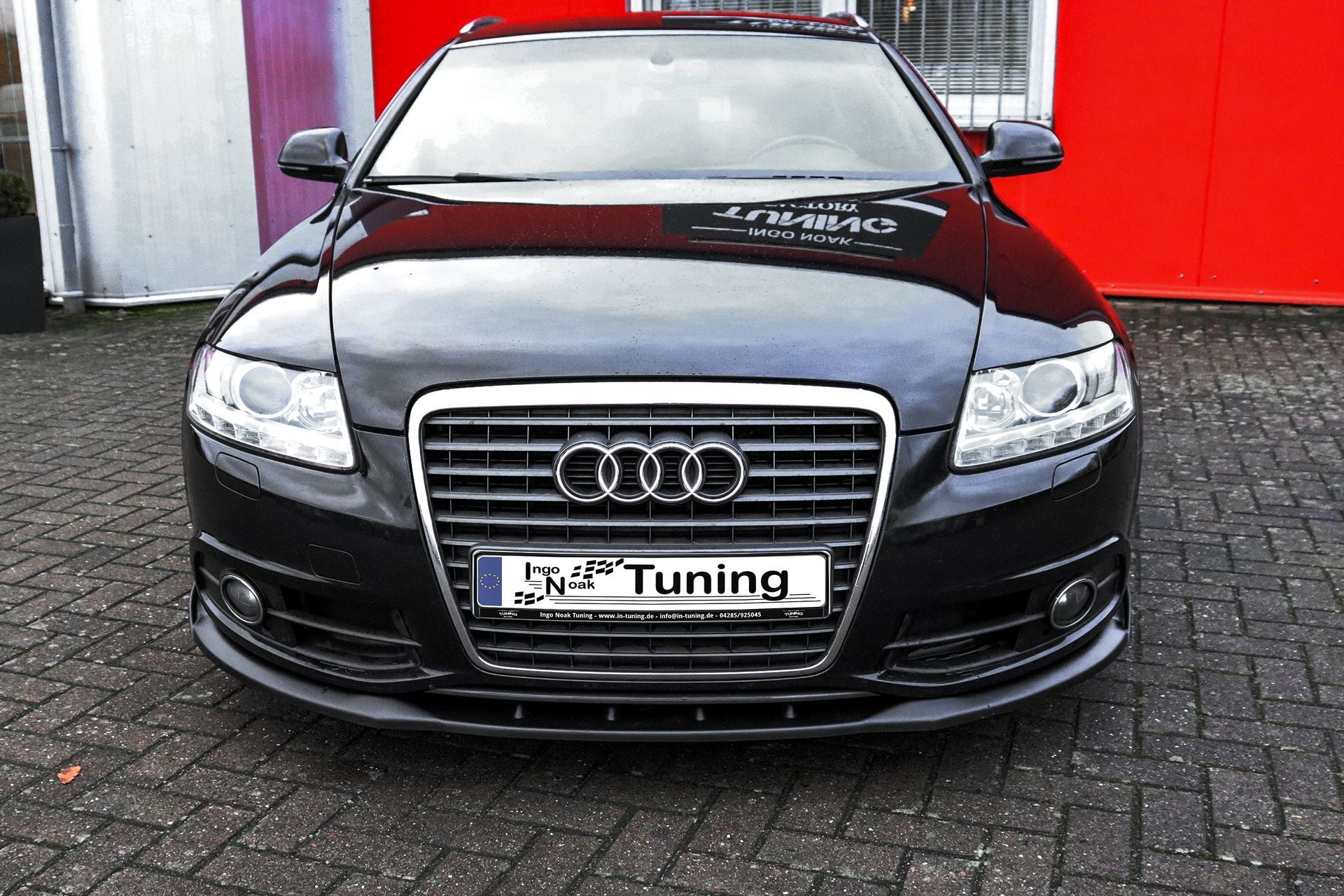 Spoilerschwert Cuplippe mit Wings aus ABS passend für Audi A6 4F S-Line Facelift