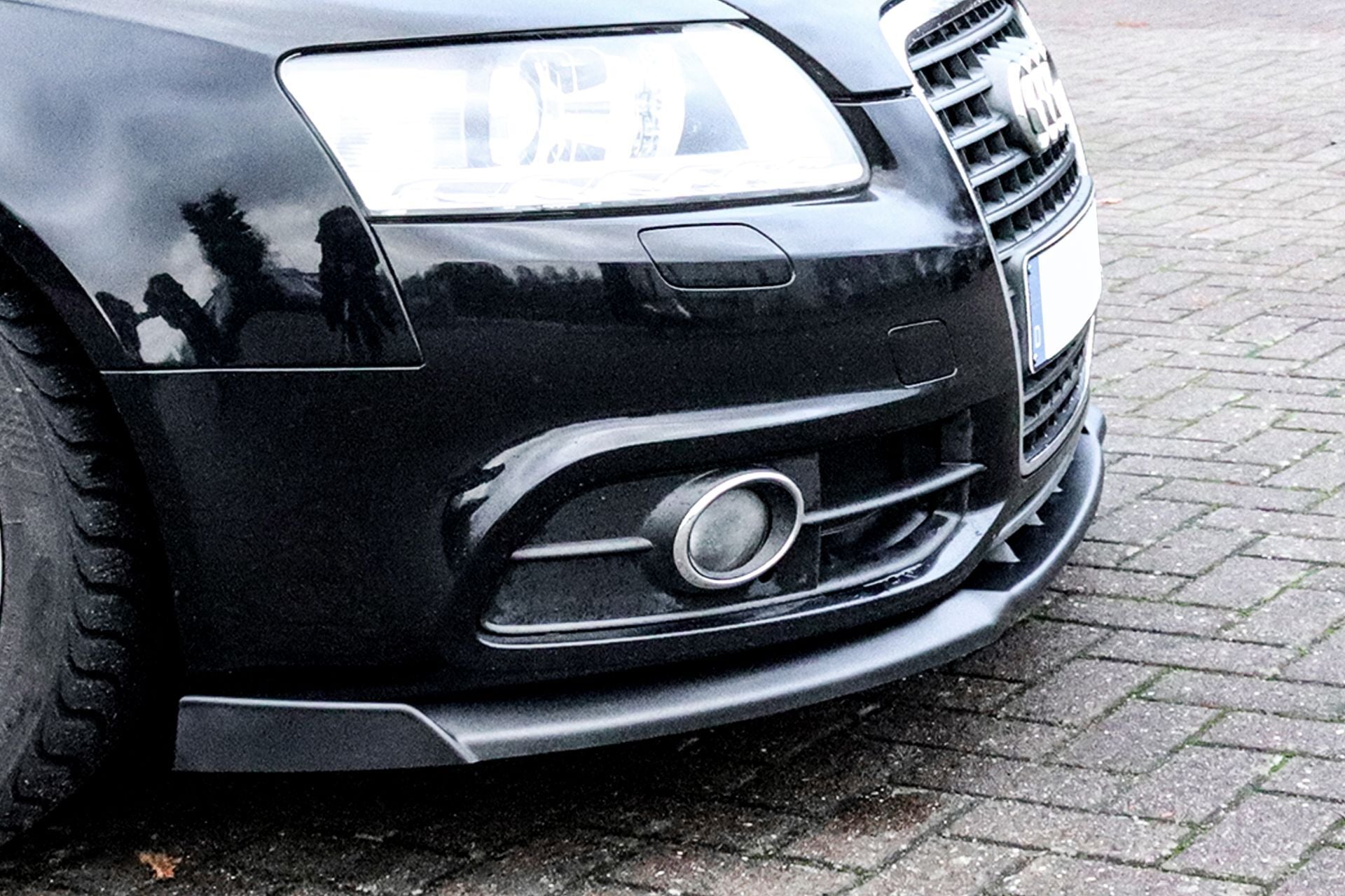 Spoilerschwert Cuplippe mit Wings aus ABS passend für Audi A6 4F S-Line Facelift