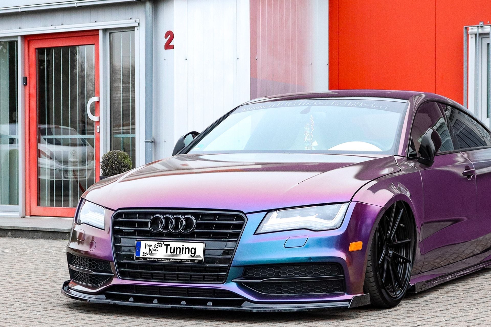 Cup Frontspoilerlippe mit Wings V.2 passend für Audi A7 S-Line + S7