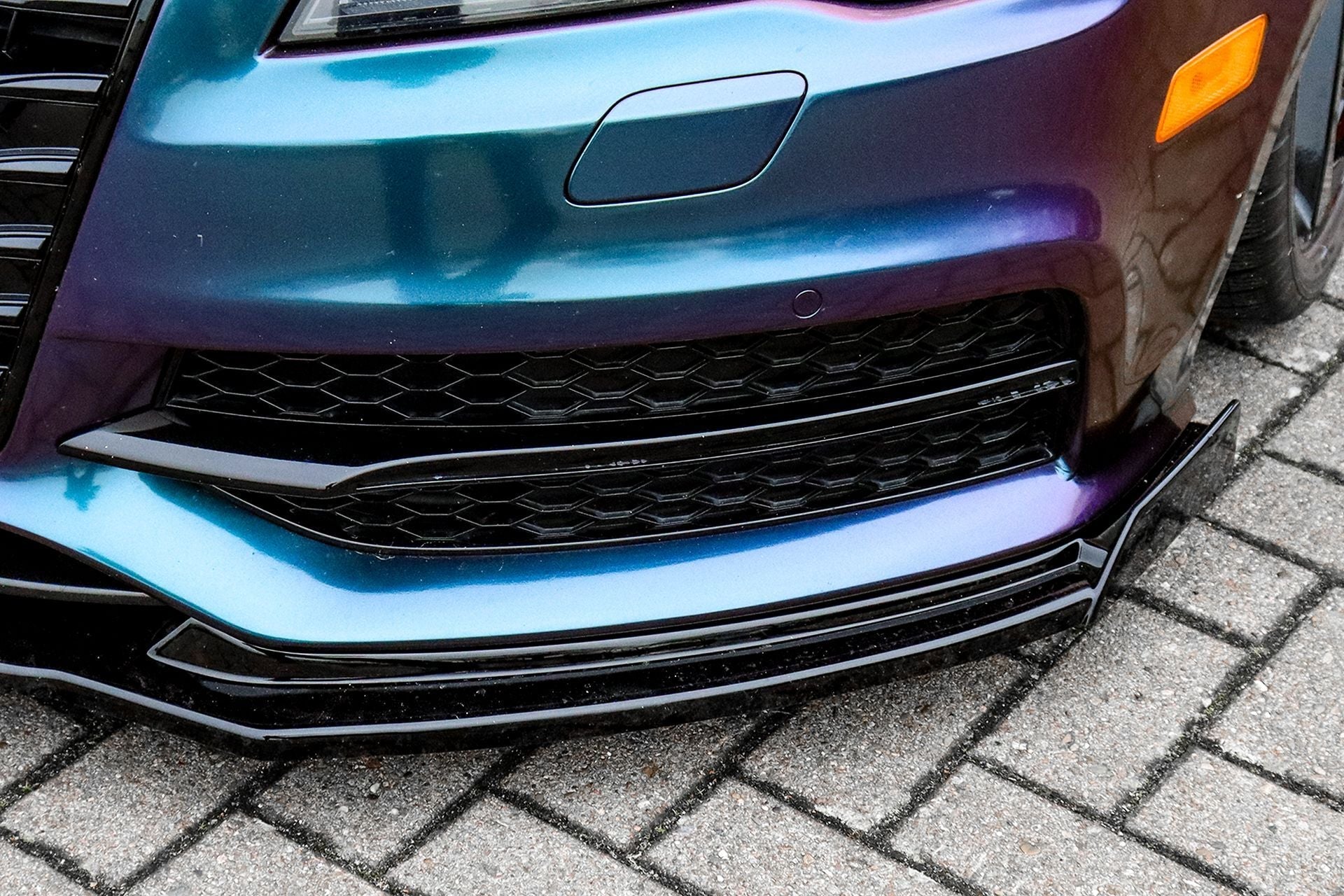 Cup Frontspoilerlippe mit Wings V.2 passend für Audi A7 S-Line + S7