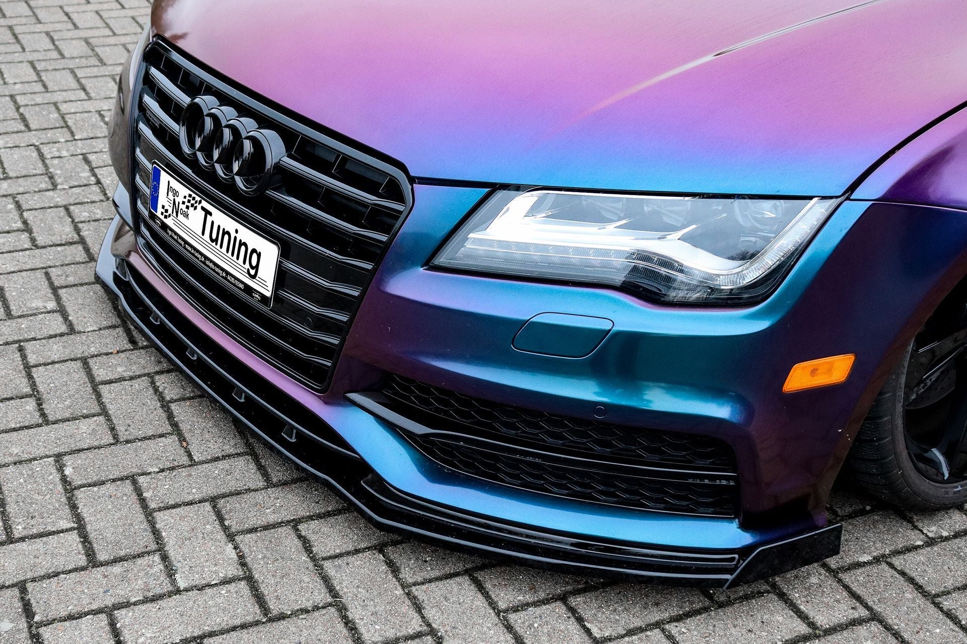 Cup Frontspoilerlippe mit Wings V.2 passend für Audi A7 S-Line + S7