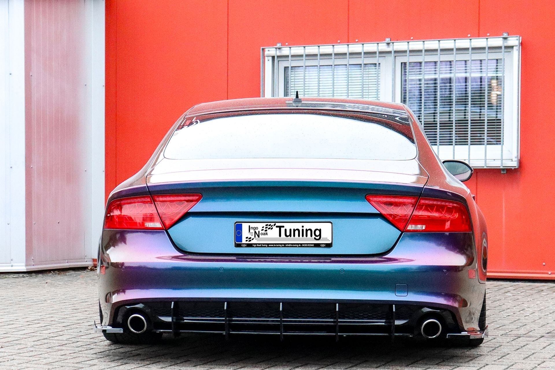 Gefräster Heckansatz aus ABS passend für Audi A7+S7 C7 4G mit S-Line