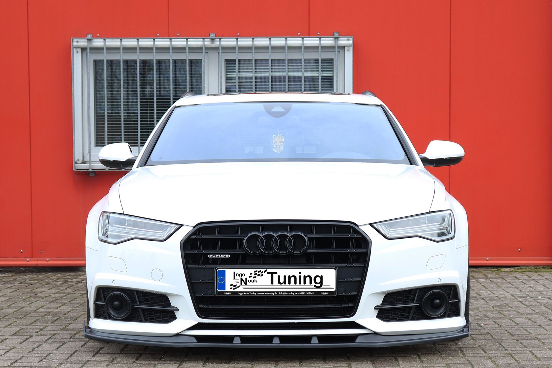 Cup Frontspoilerlippe mit Wings passend für Audi A6 S-Line+ S6 4G C7