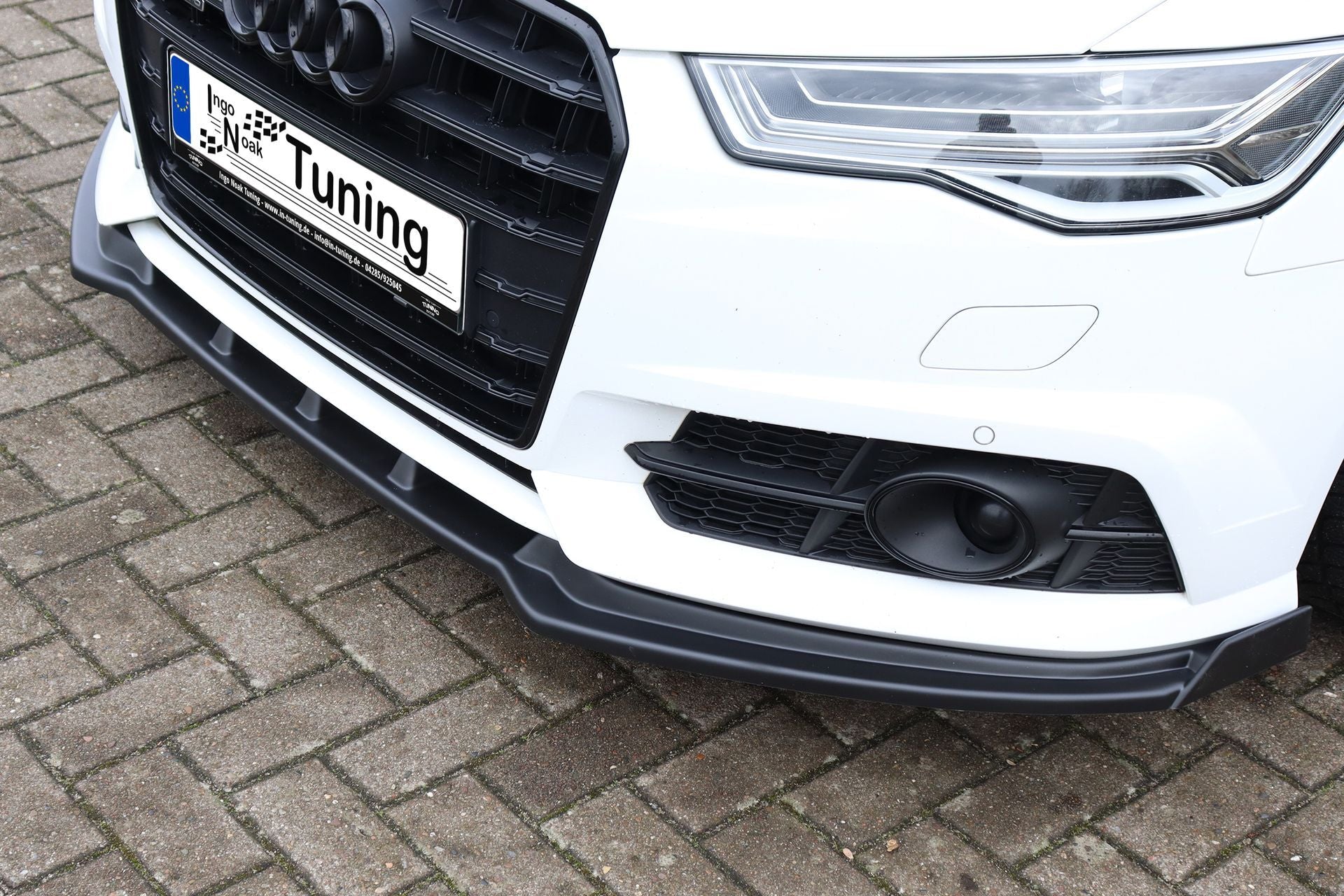 Cup Frontspoilerlippe mit Wings passend für Audi A6 S-Line+ S6 4G C7