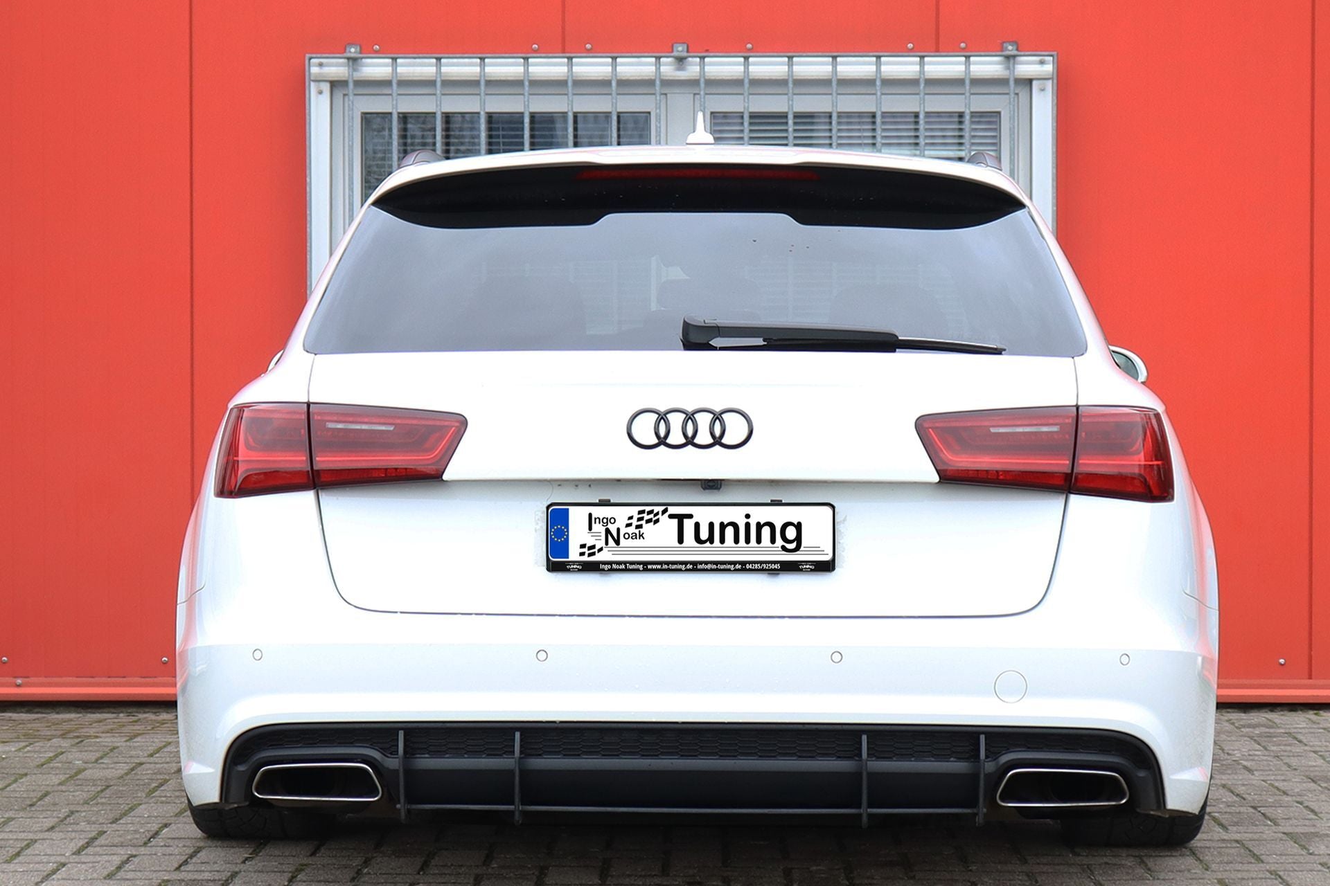 Gefräster Heckansatz aus ABS passend für Audi A6 C7 4G mit S-Line