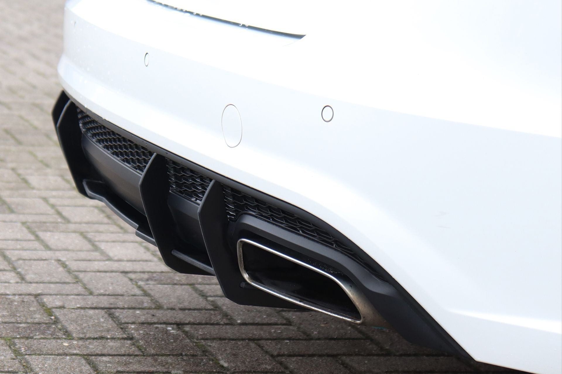 Gefräster Heckansatz aus ABS passend für Audi A6 C7 4G mit S-Line
