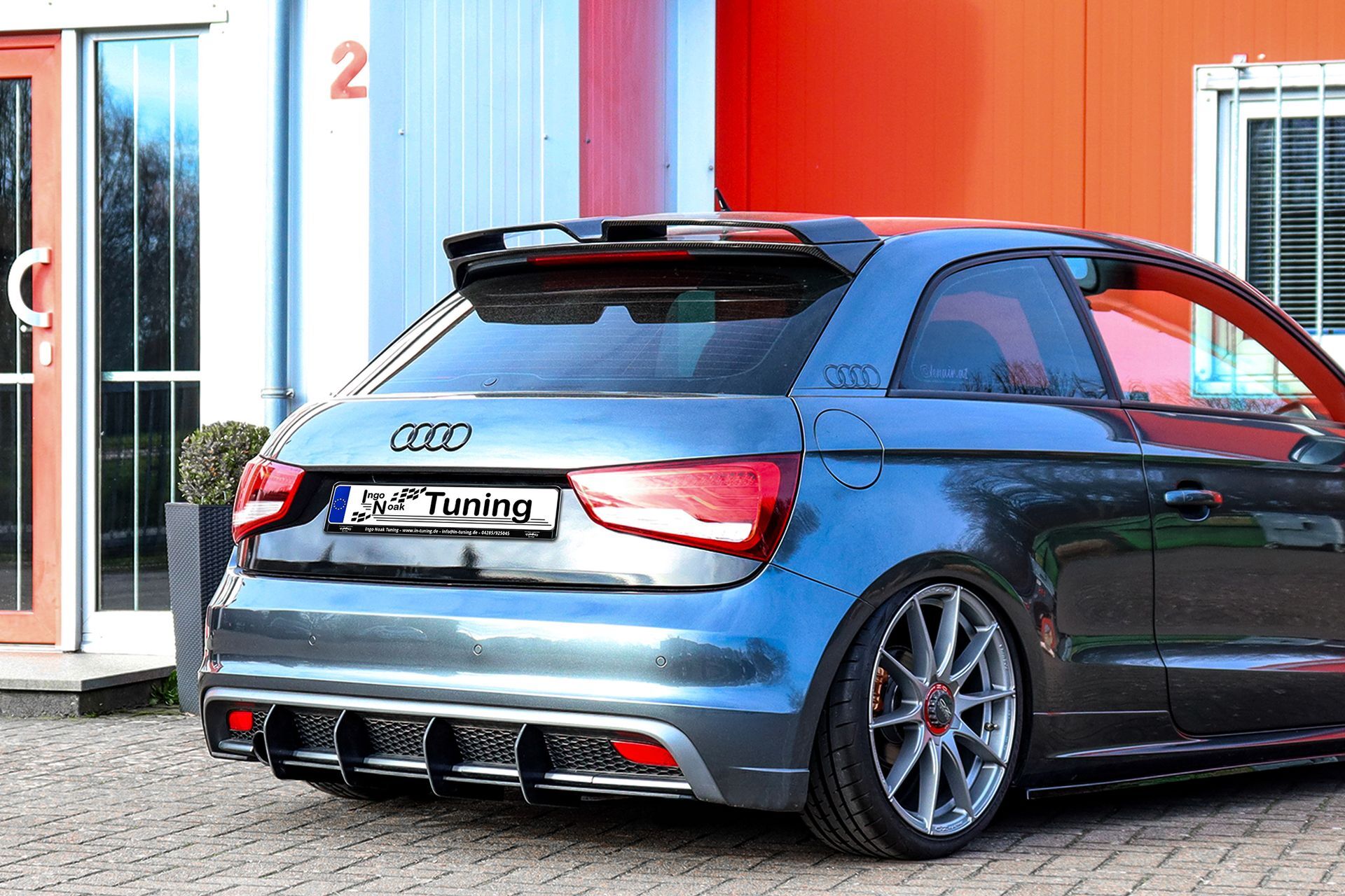 Racing Heckansatz Diffusor passend für Audi A1 8X mit S-Line