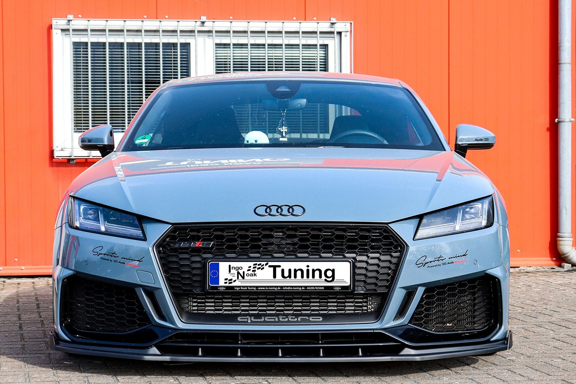 Spoilerschwert Frontspoiler mit Wing aus ABS passend für Audi TTRS 8S Facelift
