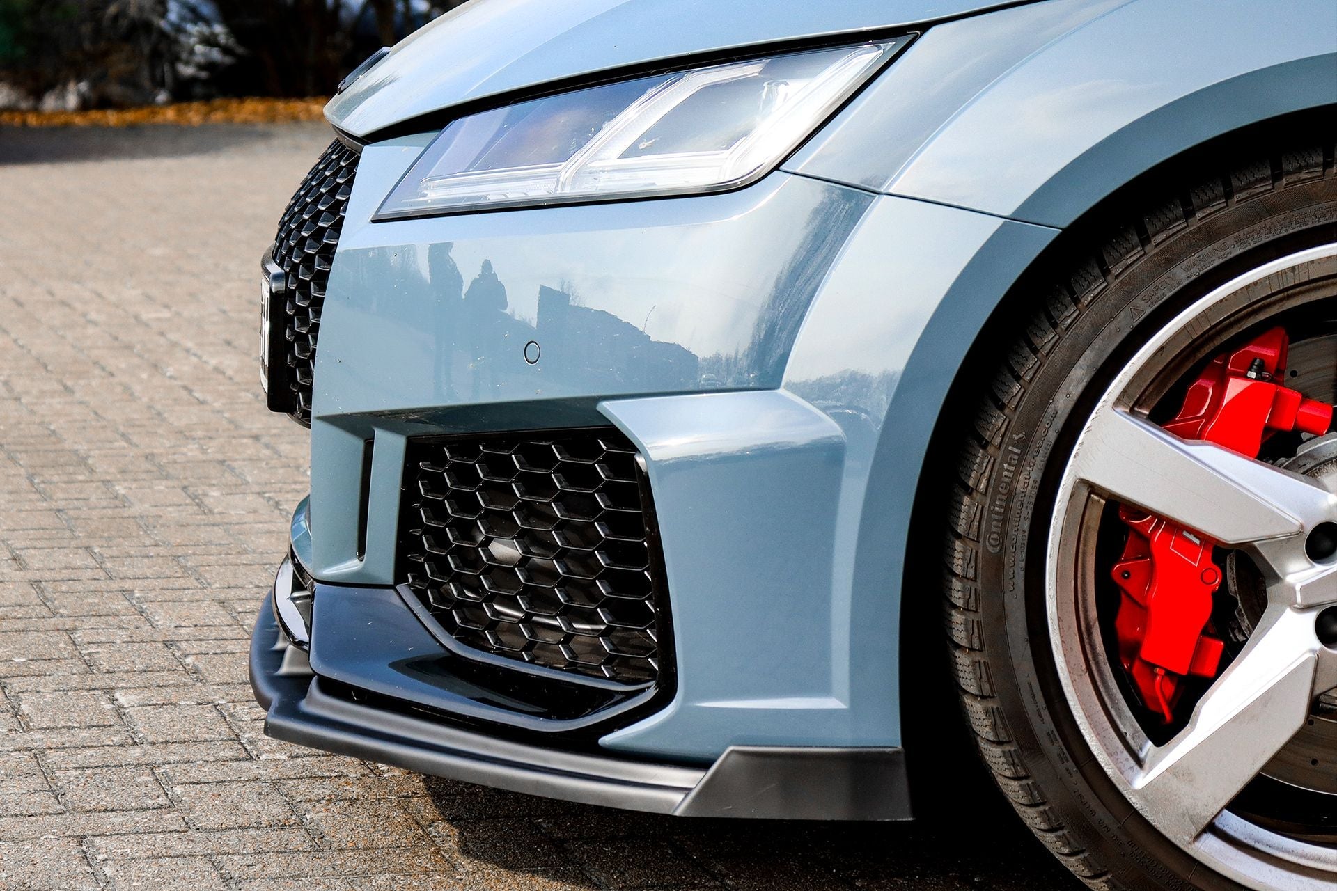 Spoilerschwert Frontspoiler mit Wing aus ABS passend für Audi TTRS 8S Facelift