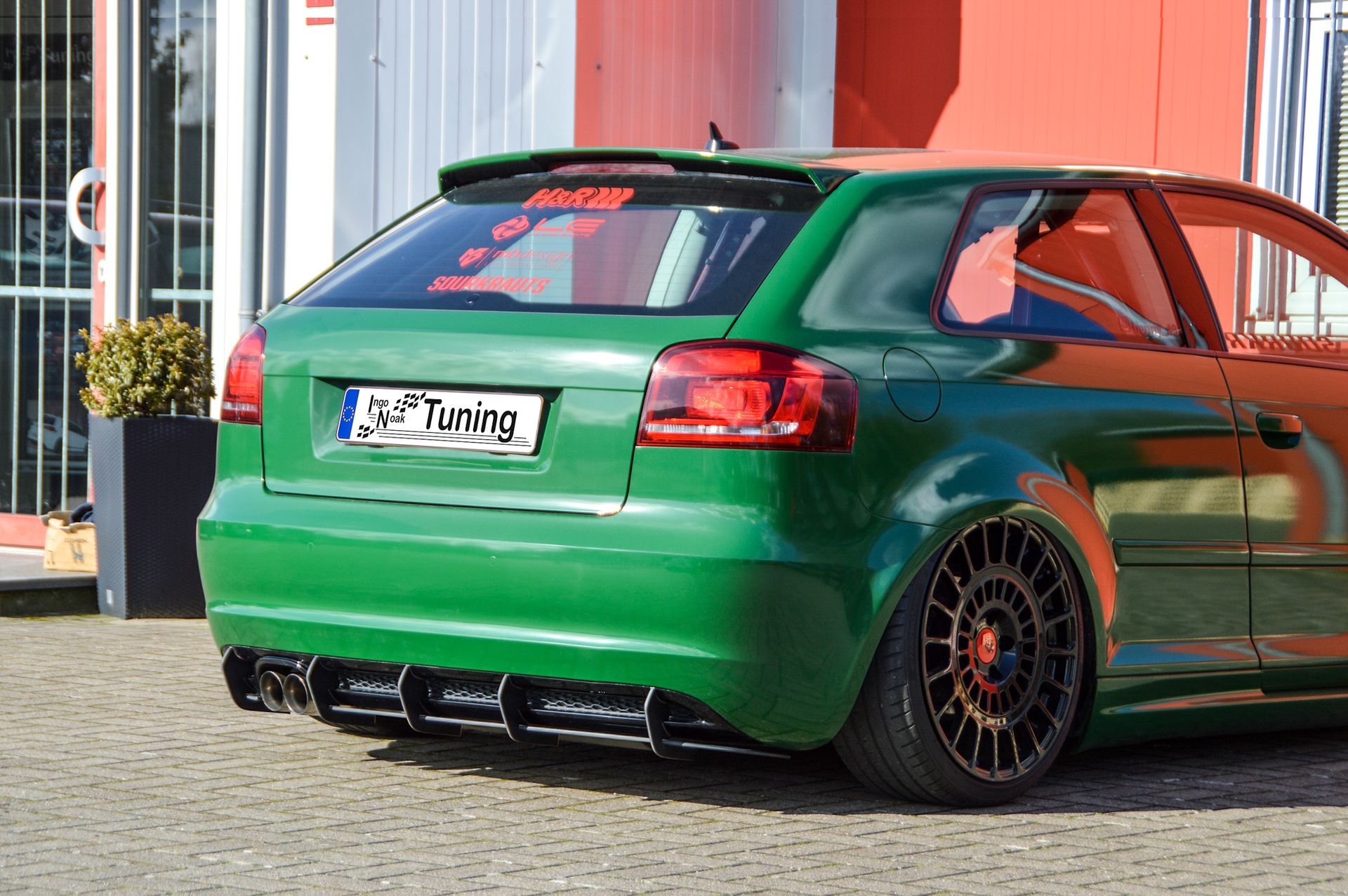Gefräster Heckansatz passend für Audi A3 8P Facelift mit S-Line