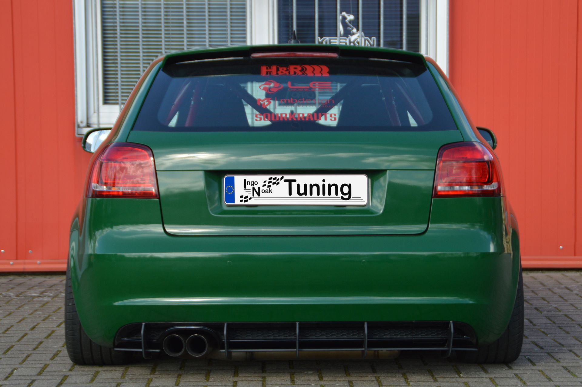 Gefräster Heckansatz passend für Audi A3 8P Facelift mit S-Line