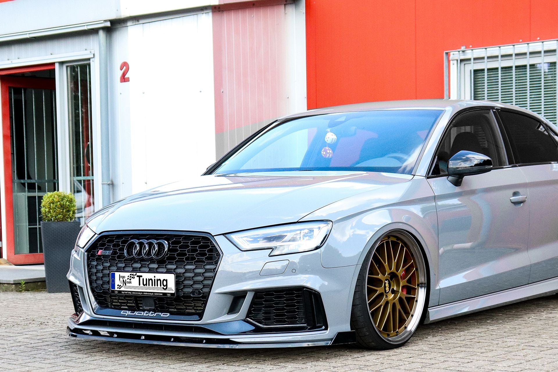Cup Frontspoilerlippe mit Wings passend für Audi RS3 8V Facelift Sportback/Limo