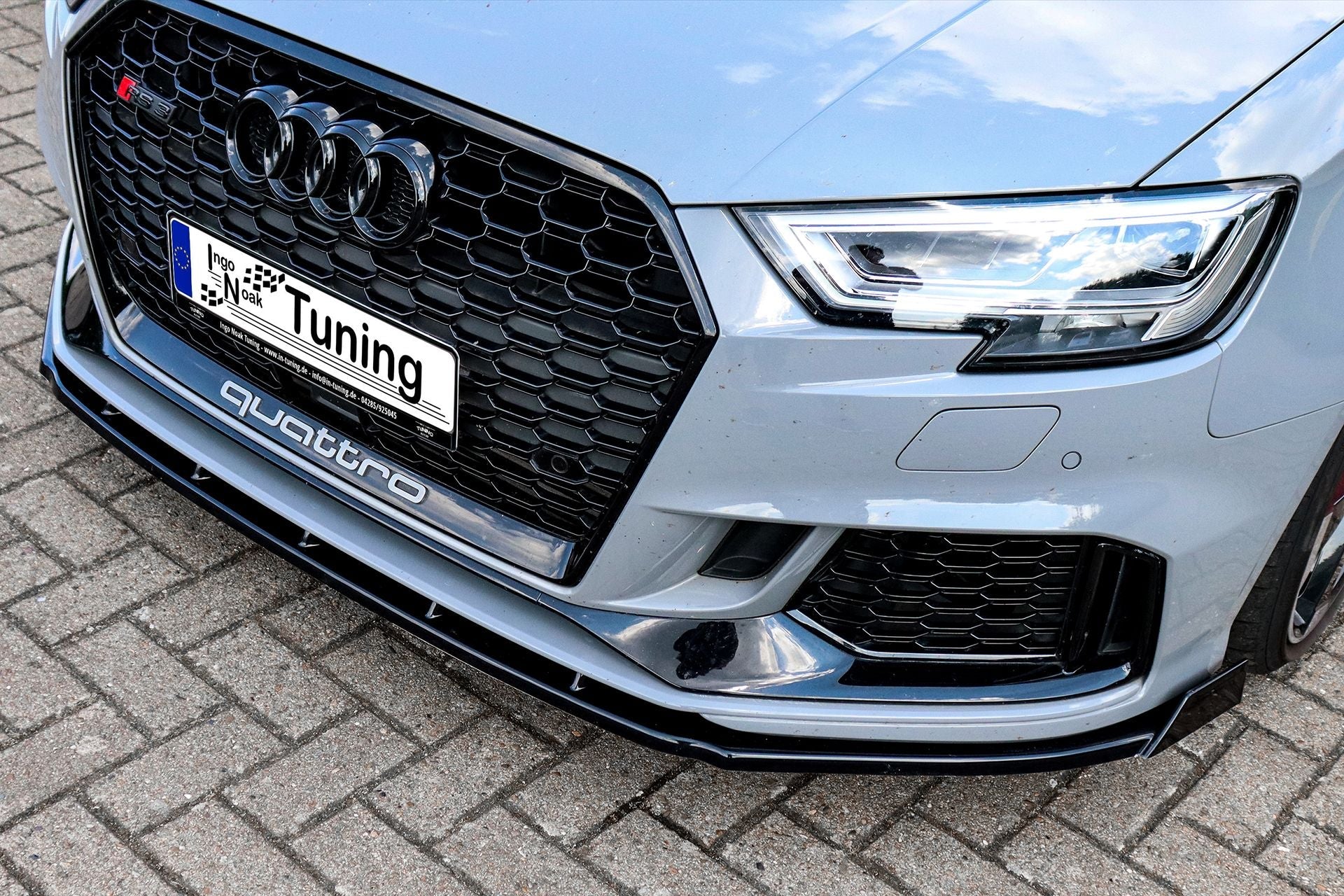 Cup Frontspoilerlippe mit Wings passend für Audi RS3 8V Facelift Sportback/Limo