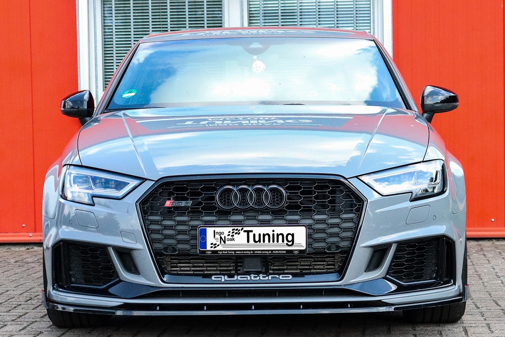 Cup Frontspoilerlippe mit Wings passend für Audi RS3 8V Facelift Sportback/Limo
