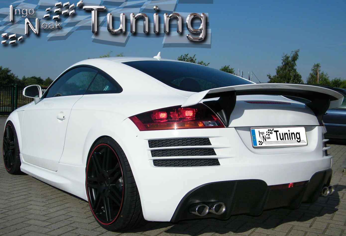 Heckspoiler Heckflügel Ducktail aus GFK passend für Audi TT 8J Coupe Roadster