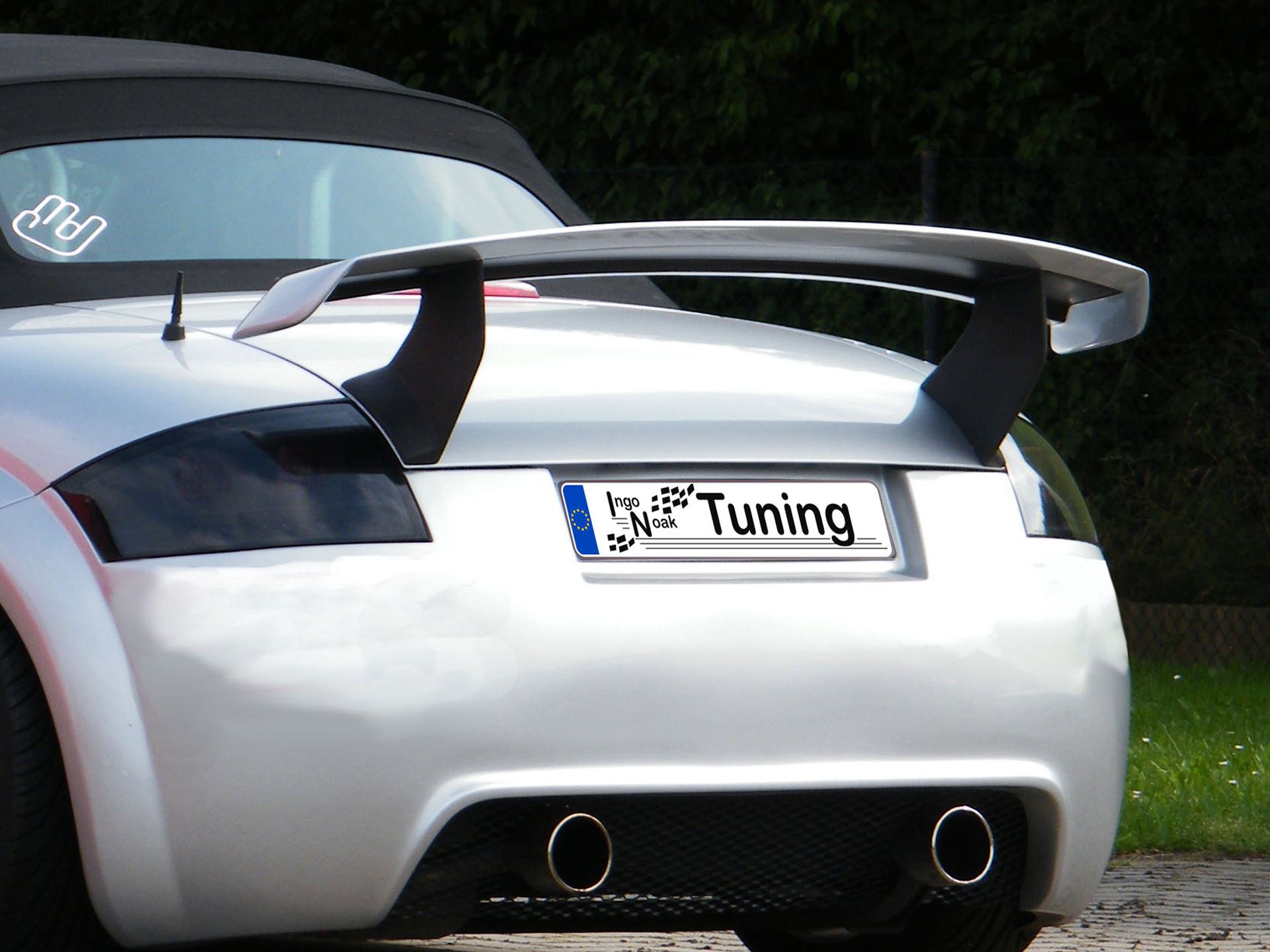 Heckspoiler Heckflügel Ducktail aus GFK passend für Audi TT 8N Coupe Roadster