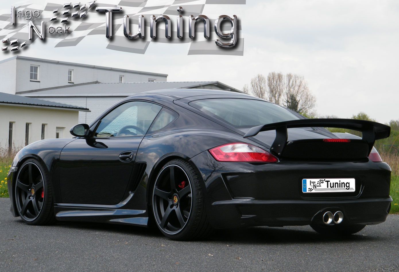 Heckspoiler Heckflügel Ducktail aus GFK passend für Porsche Cayman Boxster 987