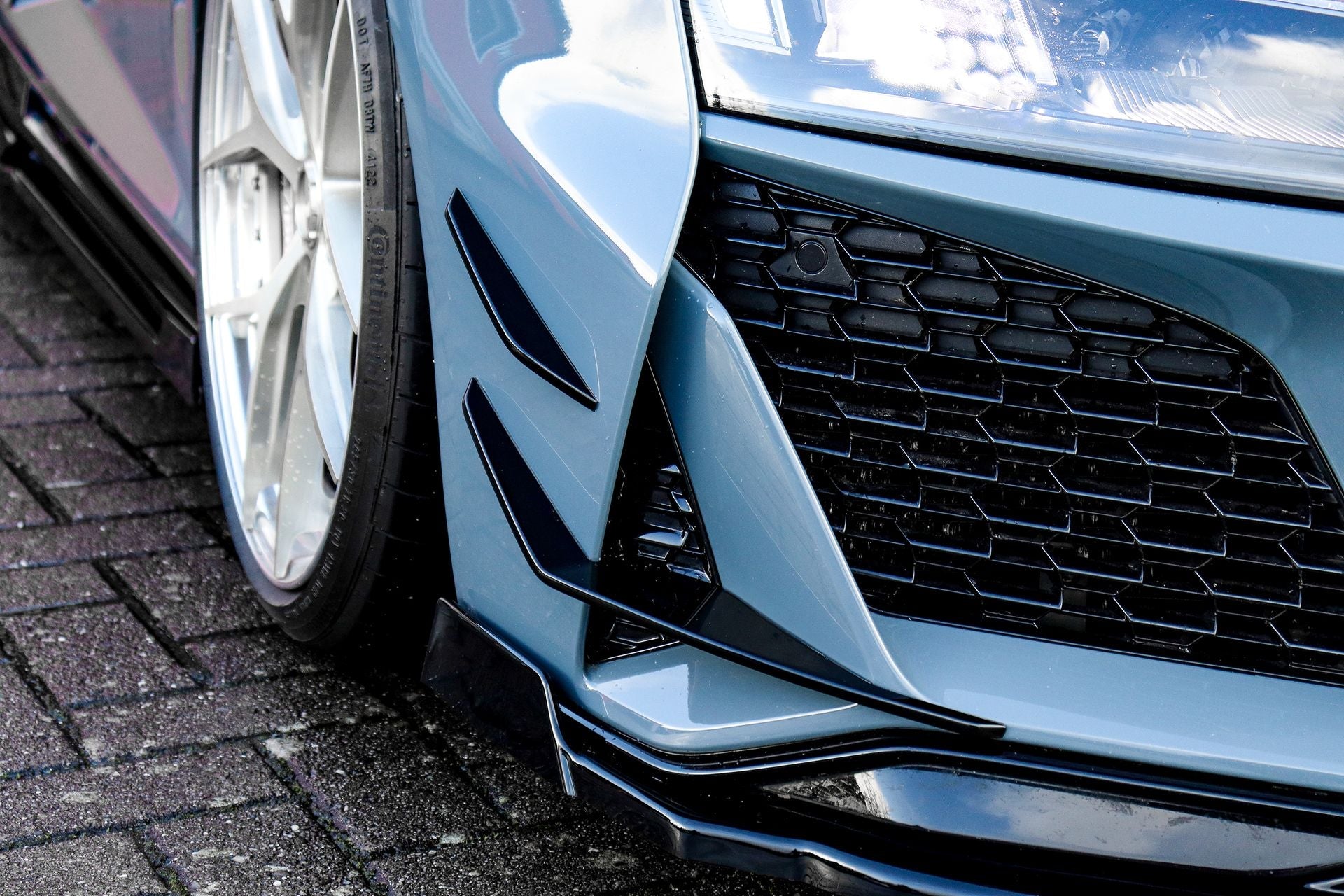 4 tlg. Flaps Luftführung aus ABS passend für Audi R8 4S Facelift