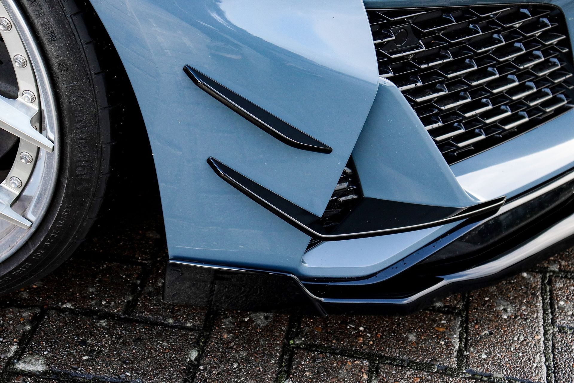 4 tlg. Flaps Luftführung aus ABS passend für Audi R8 4S Facelift