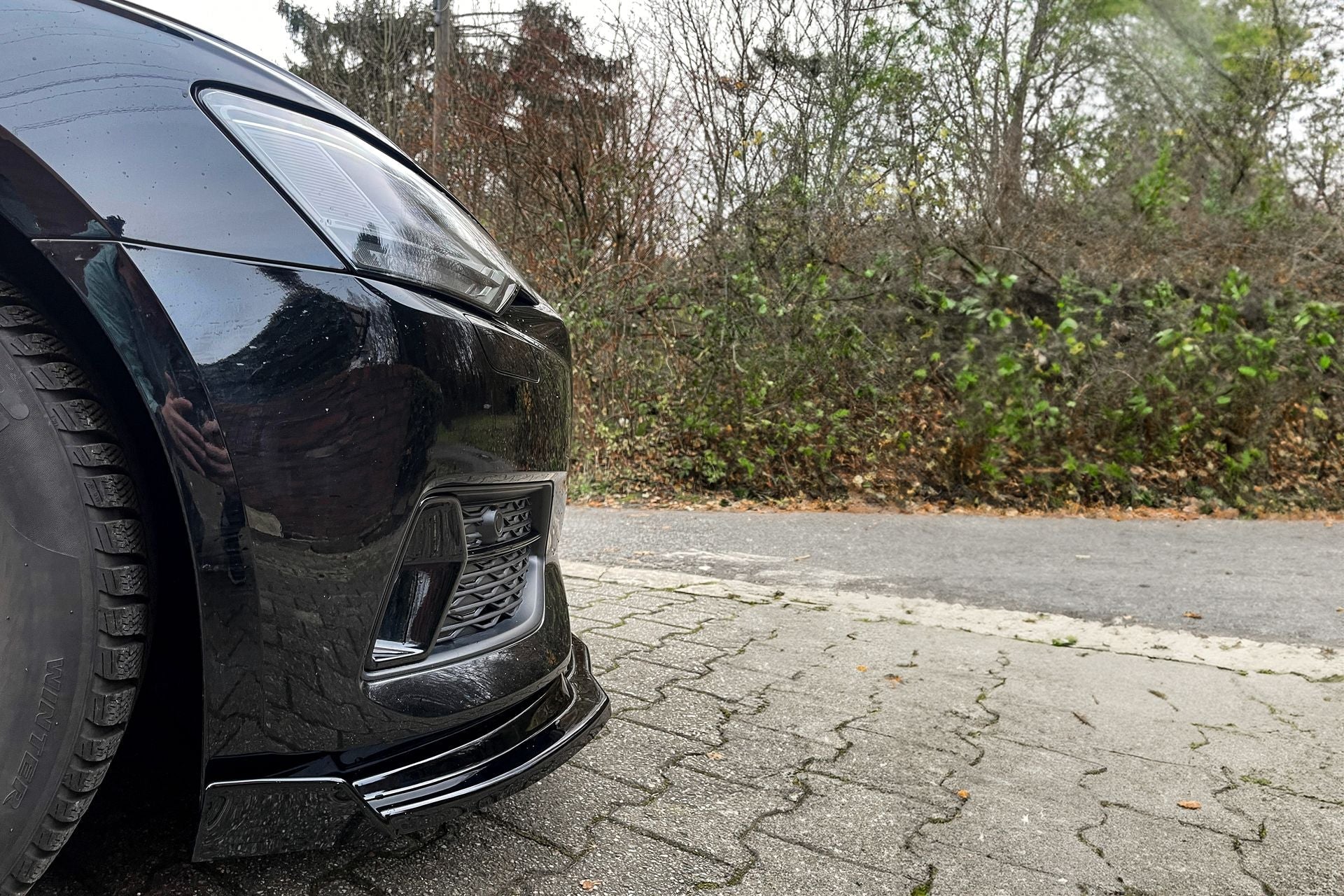 Cup Frontspoilerlippe mit Wings passend für Audi A6 4K C8