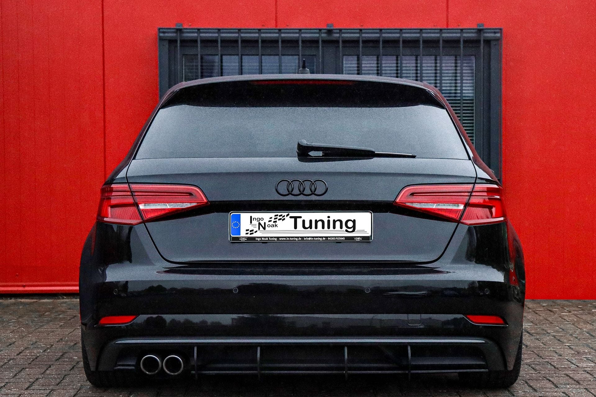 Heckansatz passend für Audi A3 8V Sportback Facelift gefräßt