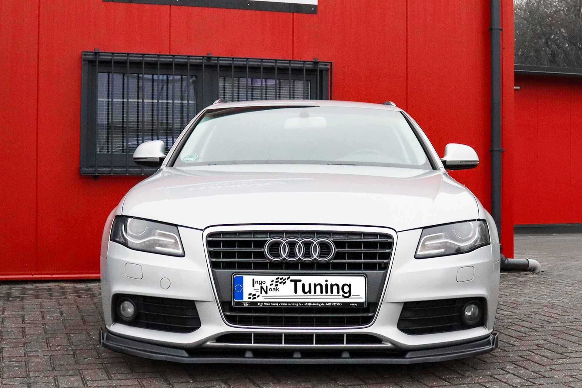 Cup Frontspoilerlippe mit Wings passend für Audi A4 B8 mit S-Line