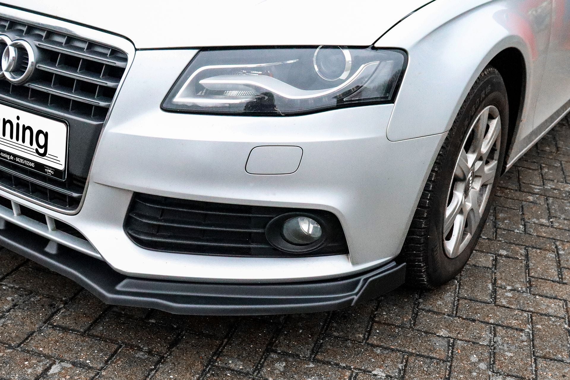 Cup Frontspoilerlippe mit Wings passend für Audi A4 B8 mit S-Line