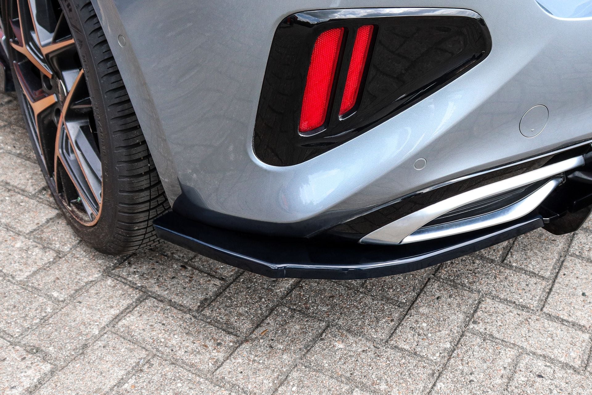 Heckansatz Seitenteile + Gefräster Heckansatz aus ABS passend für Kia Ceed SK